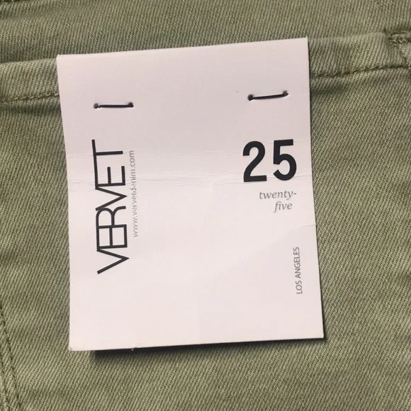 VERVET Mid-Rise Ankle Skinny Stretch Jean in Sage Green | NWT! - Picture 8 of 10